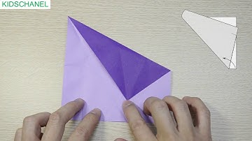 Kidschanel.net- Origami Basic - How to make Regular Pentagon from a square paper