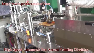 high speed automatic pen screen printing machine