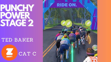 ZRACING : ZWIFT : STAGE 2 PUNCHY POWER : CAT C : WATOPIA HILLY REVERSE.