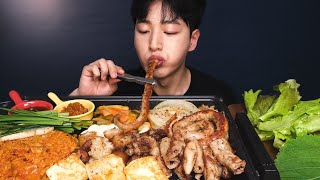 곱창 먹방! 소곱창 대창 파김치볶음밥 까지 푸짐하게 볶아먹기 BEEF TRIPE(Gopchang) &amp; FRIED RICE Eating Sounds MUKBANG