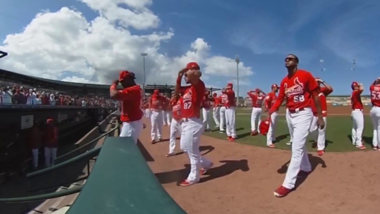 360 of the St. Louis Cardinals at Spring Training - YouTube