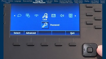 Mitel 6869i Phone: Changing Password and Locking and Unlocking