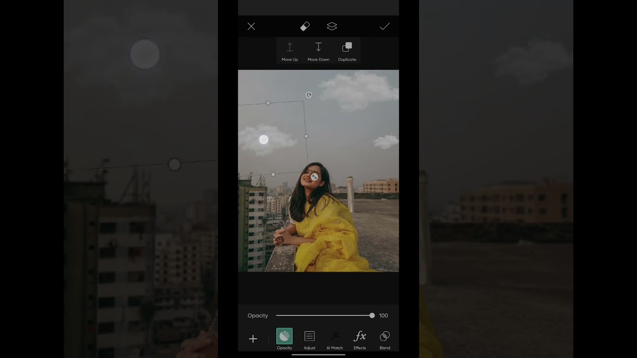 Convert half photo to full photo