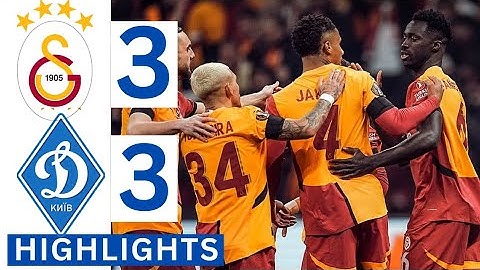 🔴🔵Galatasaray vs Dynamo Kyiv (3-3) | All Goals & Extended HIGHLIGHTS || Europa league!