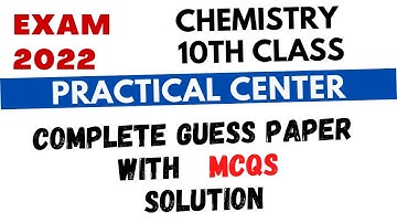 10th Class Chemistry MCQ