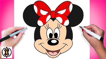 How To Draw Minnie Mouse For Beginners