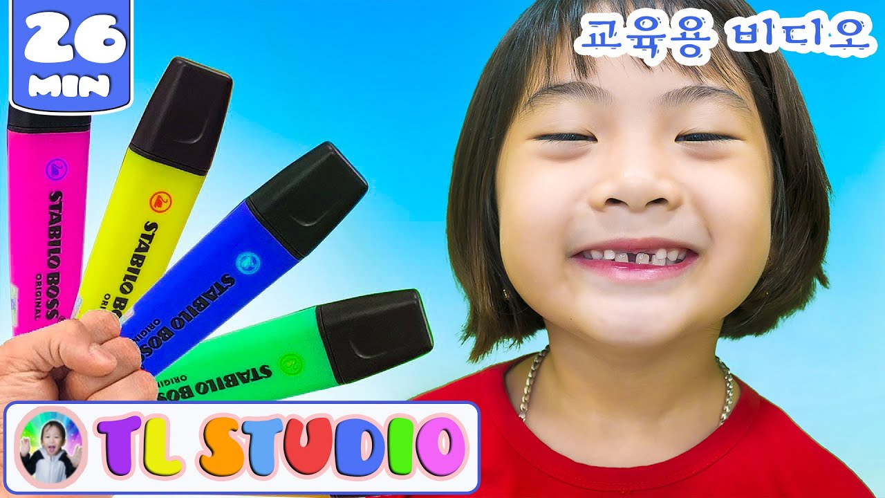Color Song with Crayon + More | 동요와 아이 노래 | 어린이 교육 | TL Studio