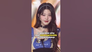 K-pop idols who look unrecognizable without makeup #kpop #aespa #shorts #fyp