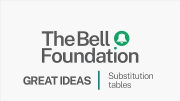 Great Ideas: Substitution tables
