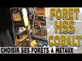 Perage acier alli non alli inoxydable fonte  diager forets  mtaux hss 5 cobalt