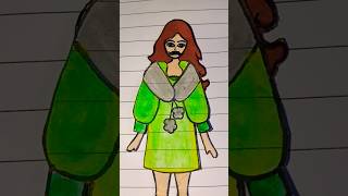 chinkey ka mooch 🥸🥸🥰 #youtube #sorts #video paper doll ka drass up 👗👚