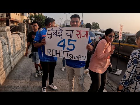Wankhede Crowd is Crazy for Rohit Sharma #mumbaiindians #mivsrr #rohitsharma #hardikpandya