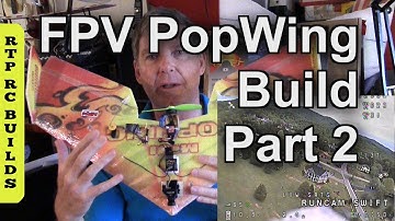 FPV Mini PopWing Build or Bonsai Wing Build under 250 grams Part2 (Parts Layout and Test Flights)