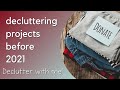 5 Decluttering Projects To Do Before the End of 2020 (declutter with me)