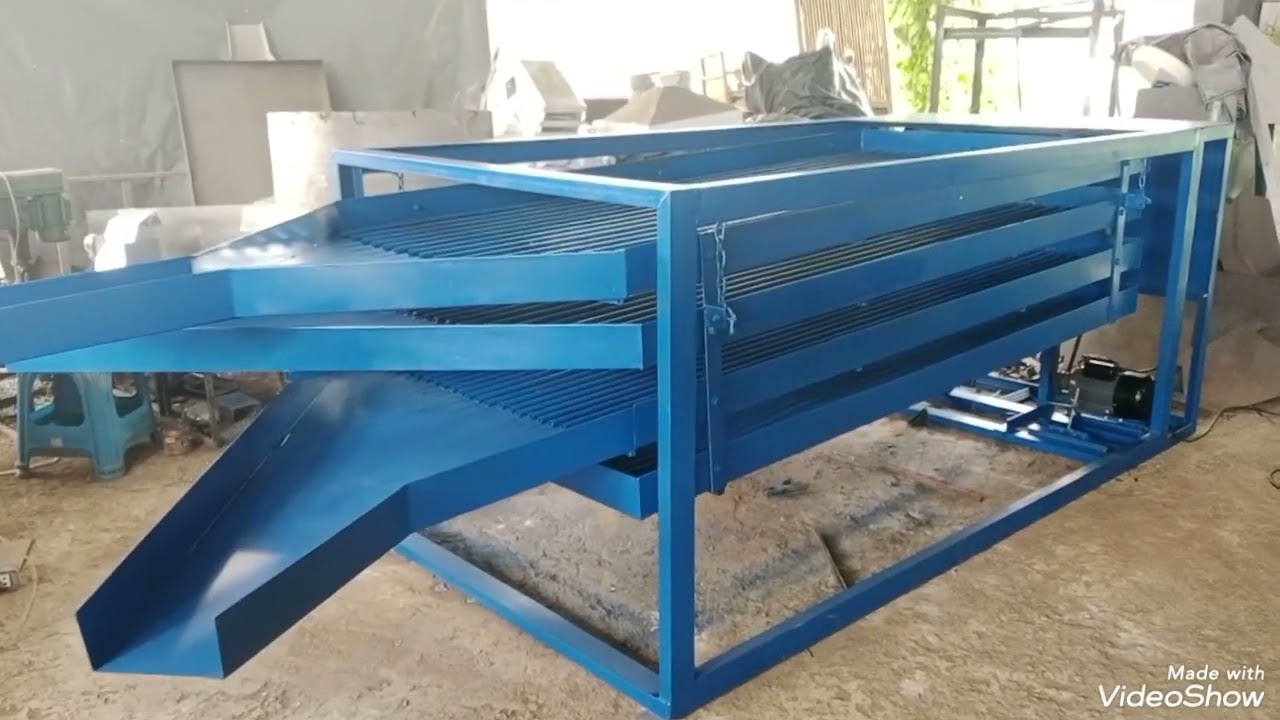 เครื่องคัดตะแกรงร่อนขนาดใหญ่ถาด120*240ซม.แบบร่องคัดไซด์0903261294