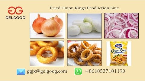 How to Make Fried Onion: Video of Fried Onion Processing Line