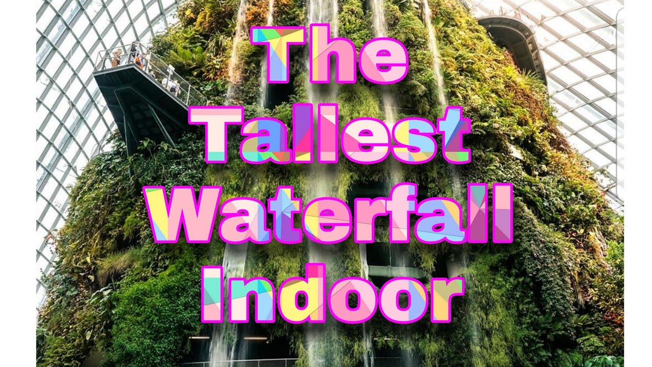 CLOUD FOREST SINGAPORE WORLD  TALLEST INDOOR  WATER FALL[SINGAPORE ATTRACTION]