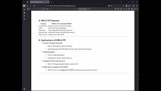 16 Transport Network - MPLS-TP (Multiprotocol Label Switching - Transport Profile)