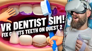 NEW VR DENTIST SIMULATOR for Quest 2! Surgeon Sim VR...with TEETH // Quest 2 Gameplay screenshot 3