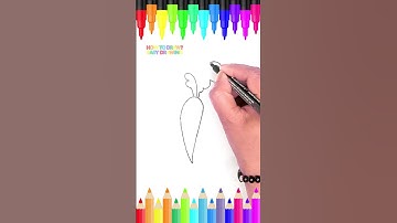 How to Draw a Carrot | Easy Drawing for Kids #art  #easydrawing #howtodraw #kidsart #artforkids