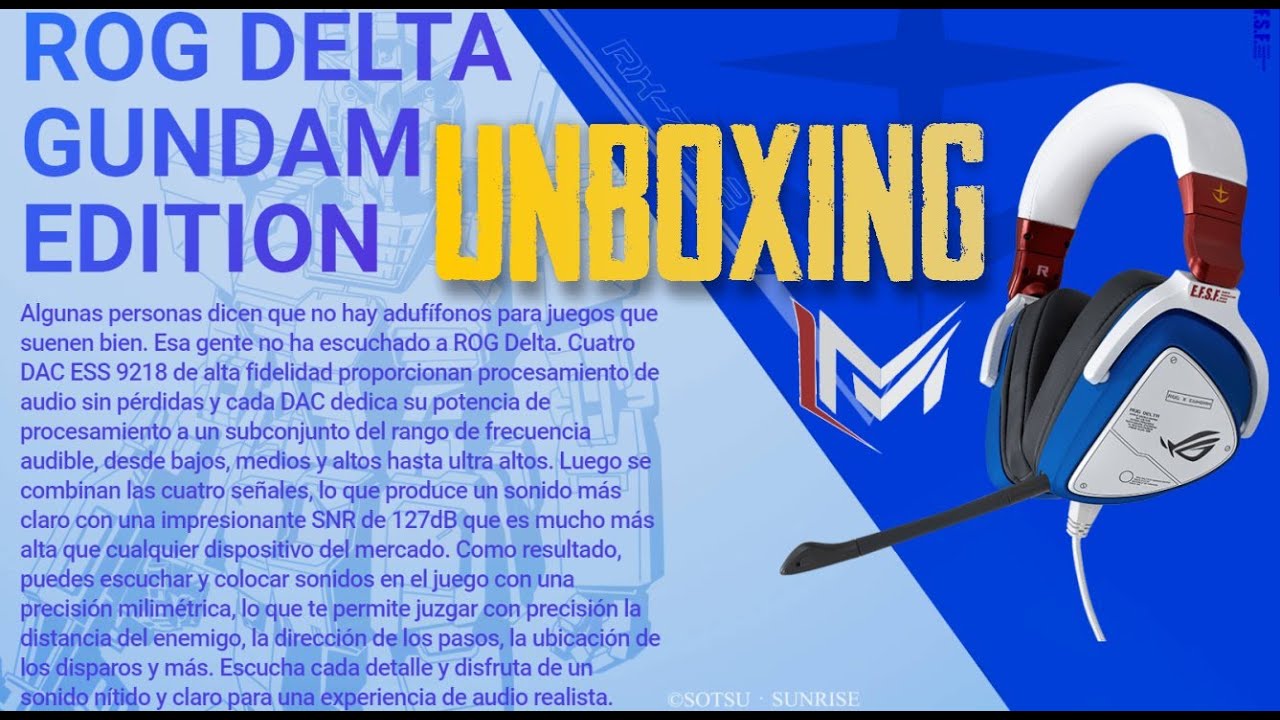 UNBOXING ASUS ROG DELTA GUNDAM LTD 