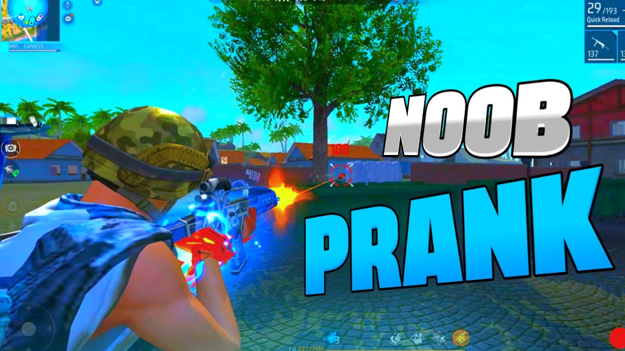 NOOB PRANK | NO DRESS & GUN SKIN | SOLO VS SQUAD BR RANKED GAMEPLAY ...