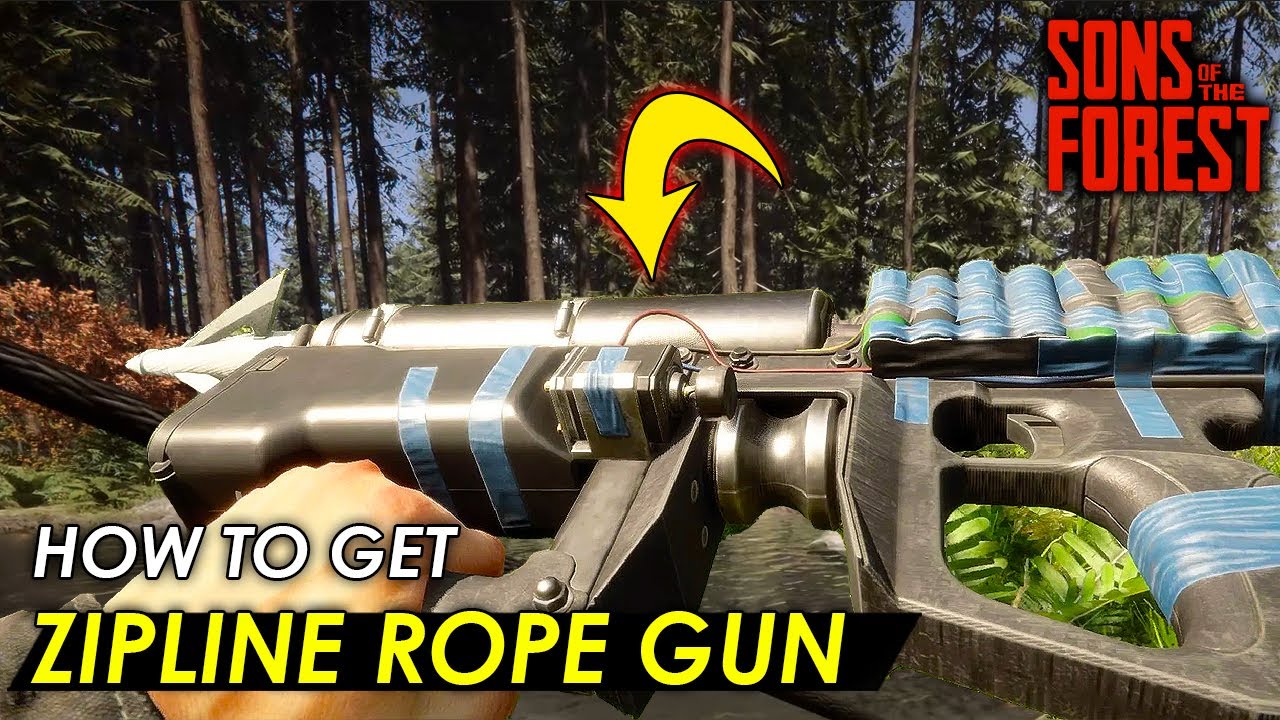 Sons of the Forest zipline rope gun location guide