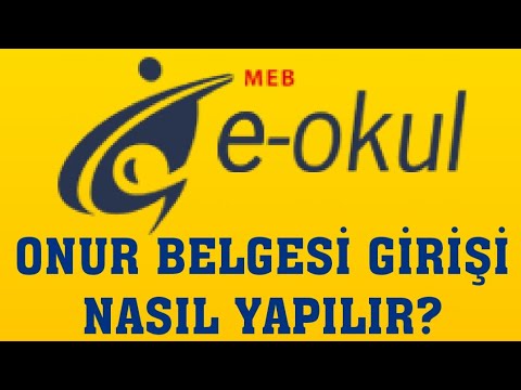 E-Okul Onur Belgesi Girişi Nasıl Yapılır?