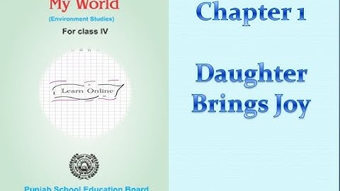 Class 4th|EVS|PSEB| Chapter 1[Daughter Brings Joy]