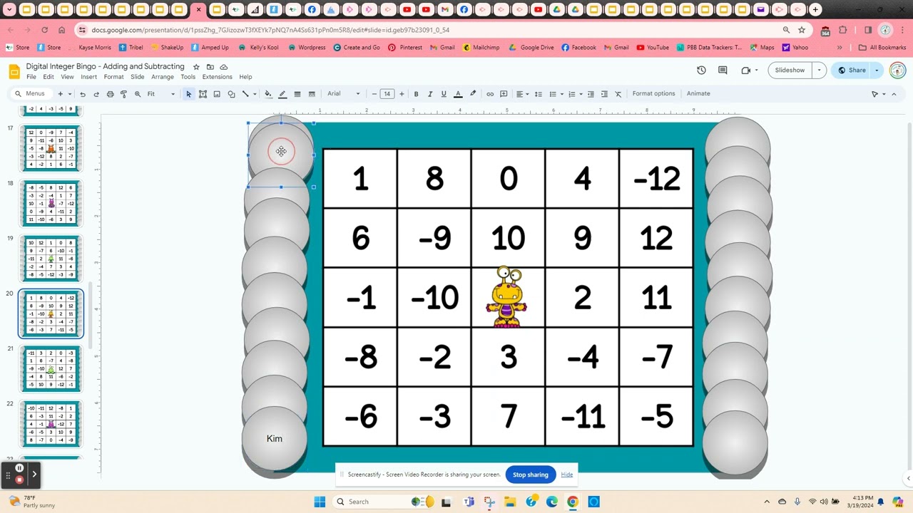 Integer Bingo - Addition and Subtraction - YouTube integer-bingo-addition-and-subtraction-youtube