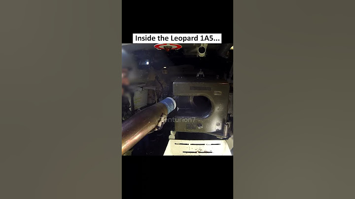 Inside Leopard 1A5 Tank...