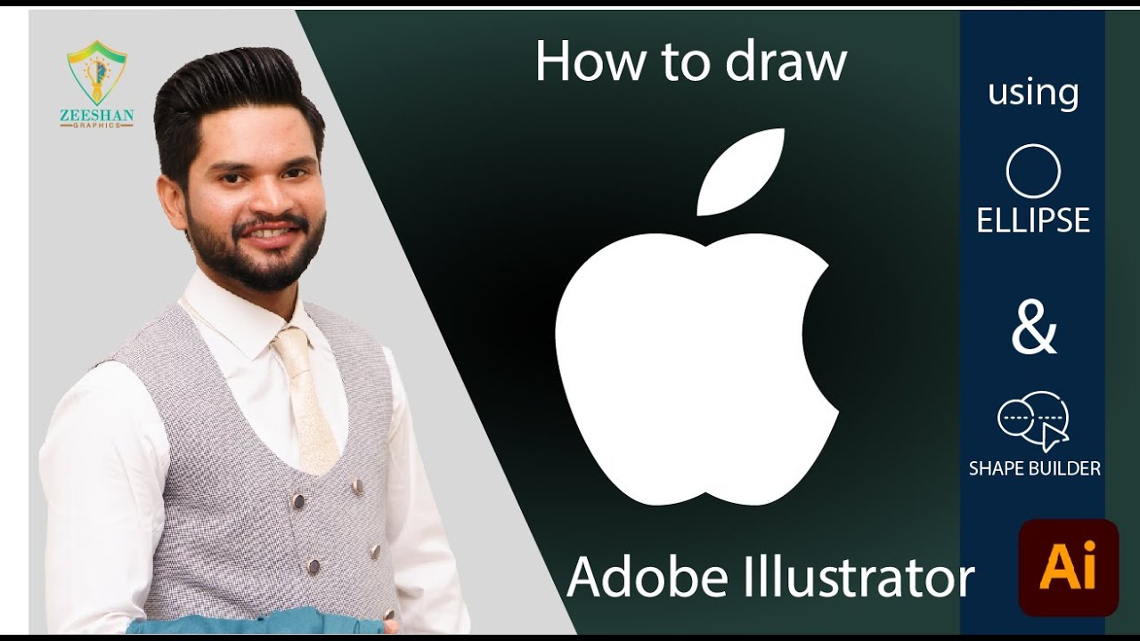 How to Create an Apple Logo with Adobe Illustrator - YouTube