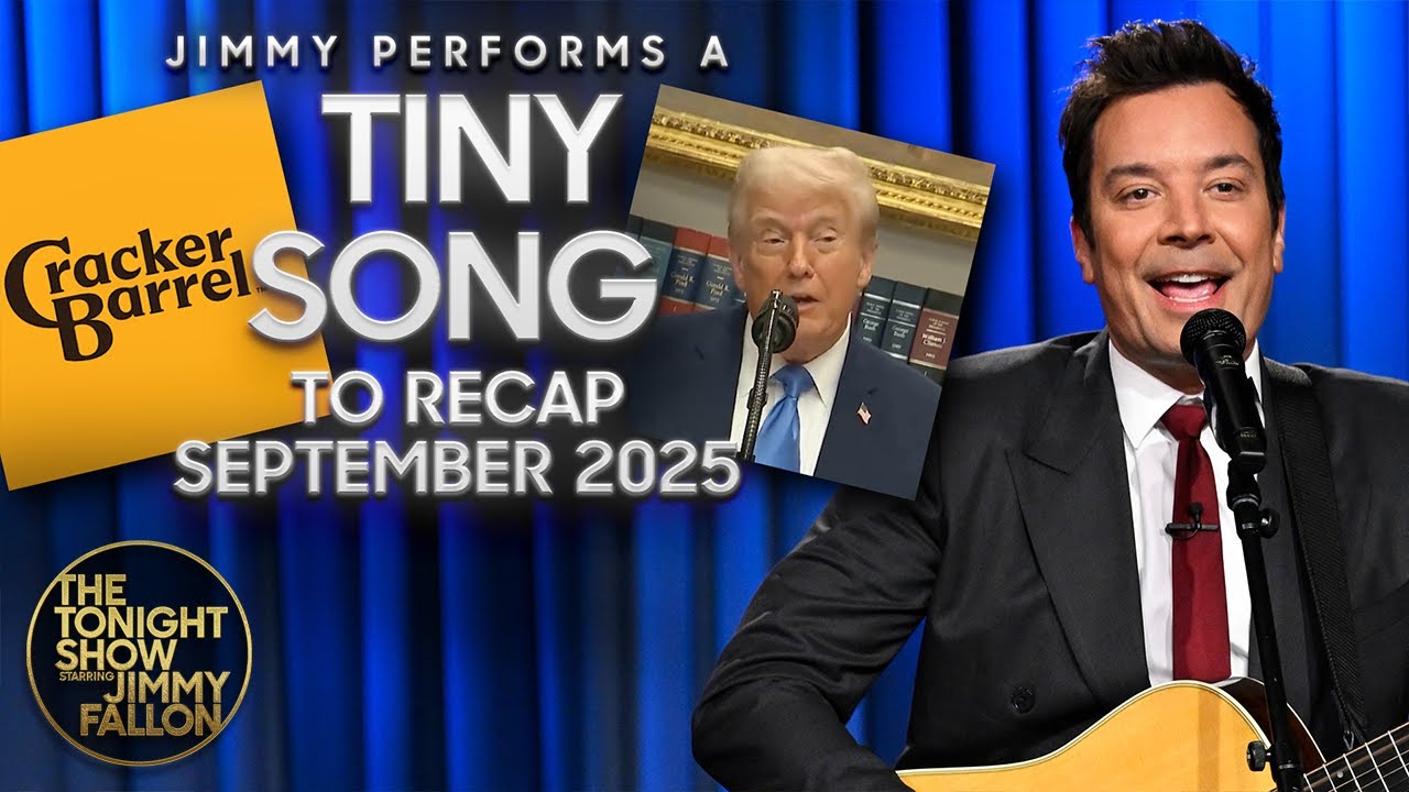 Month in Music: Jimmy Performs a Song to Recap September 2025 | The Tonight Show