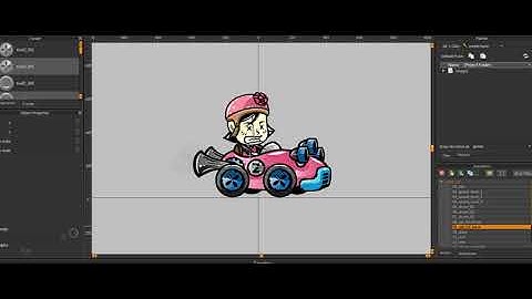 Racing Girl Game Character Animation with Spriter Pro