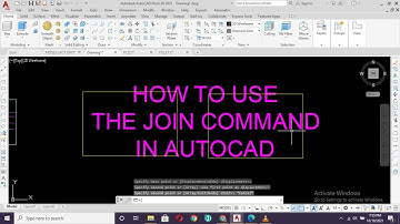 HOW TO USE JOIN COMMAND IN AUTOCAD