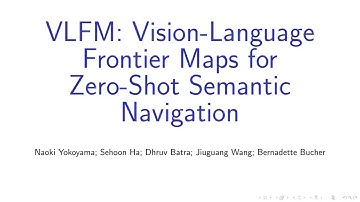[GaTech, ICRA 2024] VLFM: Vision-Language Frontier Maps for Zero-Shot Semantic Navigation