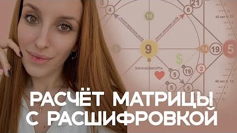 Матрица судьбы. Значение точек в матрице судьбы. Расчёт с пояснением.