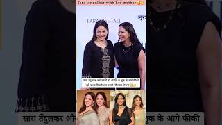 Sara tendulkar with her mother comparison with palak tiwarii spotted at event #viral #ternding