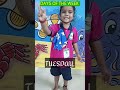 Days of the week #thulirkidsschool #chromepet #daysoftheweek #learningenglish #kids #shorts