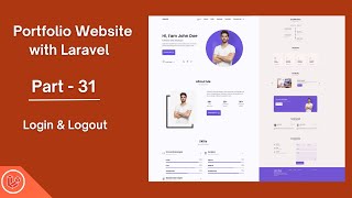 Build a STUNNING Laravel Portfolio Website from Scratch | Login and Logout