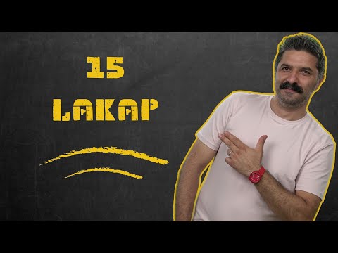 15 Lakap / Sayılarla Edebiyat /Rüştü Hoca