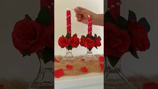 San Valentin  Vela Romántica #diy #sanvalentine #manualidades #14defebrero #diycraft