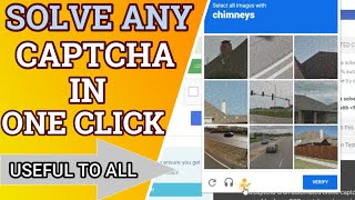 Solve Any CAPTCHA in SIngle Click | Without Any Software/Apps | Use in Any browser | @Cybernack