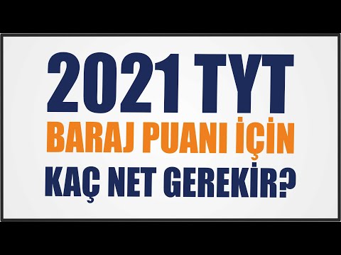 2021 TYT BARAJ PUANINI GEÇMEK İÇİN KAÇ NET YAPMAK GEREKİYOR BARAJ PUANI KAÇ ?