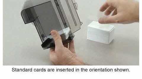 Zebra ZXP Series 9 Card Printer - How To Load Cards