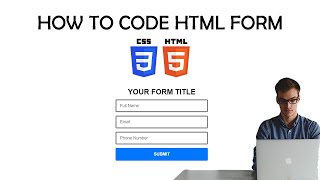 BASIC HTML5 FORM USING HTML5 AND CSS3 LIVE STREAM screenshot 5