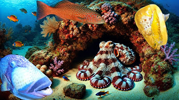 Duiker "ONTMOET" Groepsbaars Tien Trieu "ONVERWACHT" ontmoet octopus en gordeldier op 14 meter di...