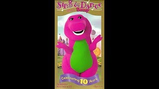 Barney Home Video Screener Sing And Dance With Barney