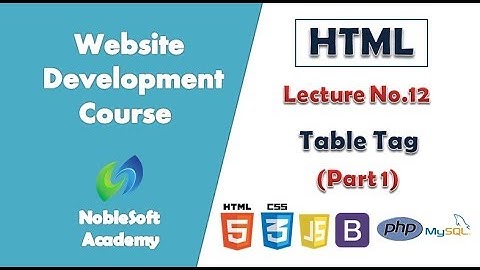 Web Development Course (lecture No.12) | NobleSoft Academy