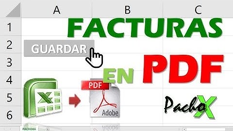 Microsoft Excel | Botón para Guardar factura de Excel en PDF - Muy fácil